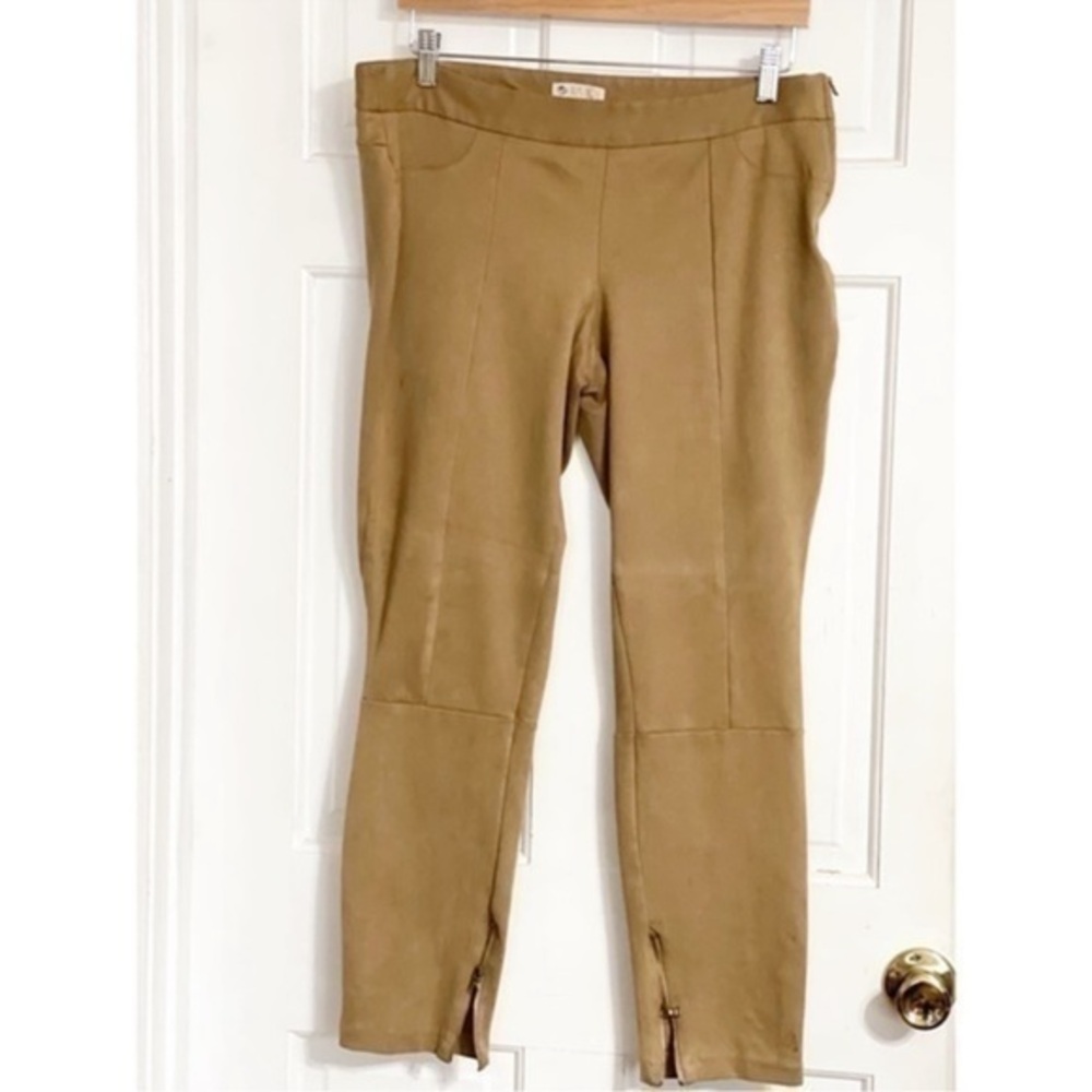Lila Rose Faux Suede Tan Pants Sz 12